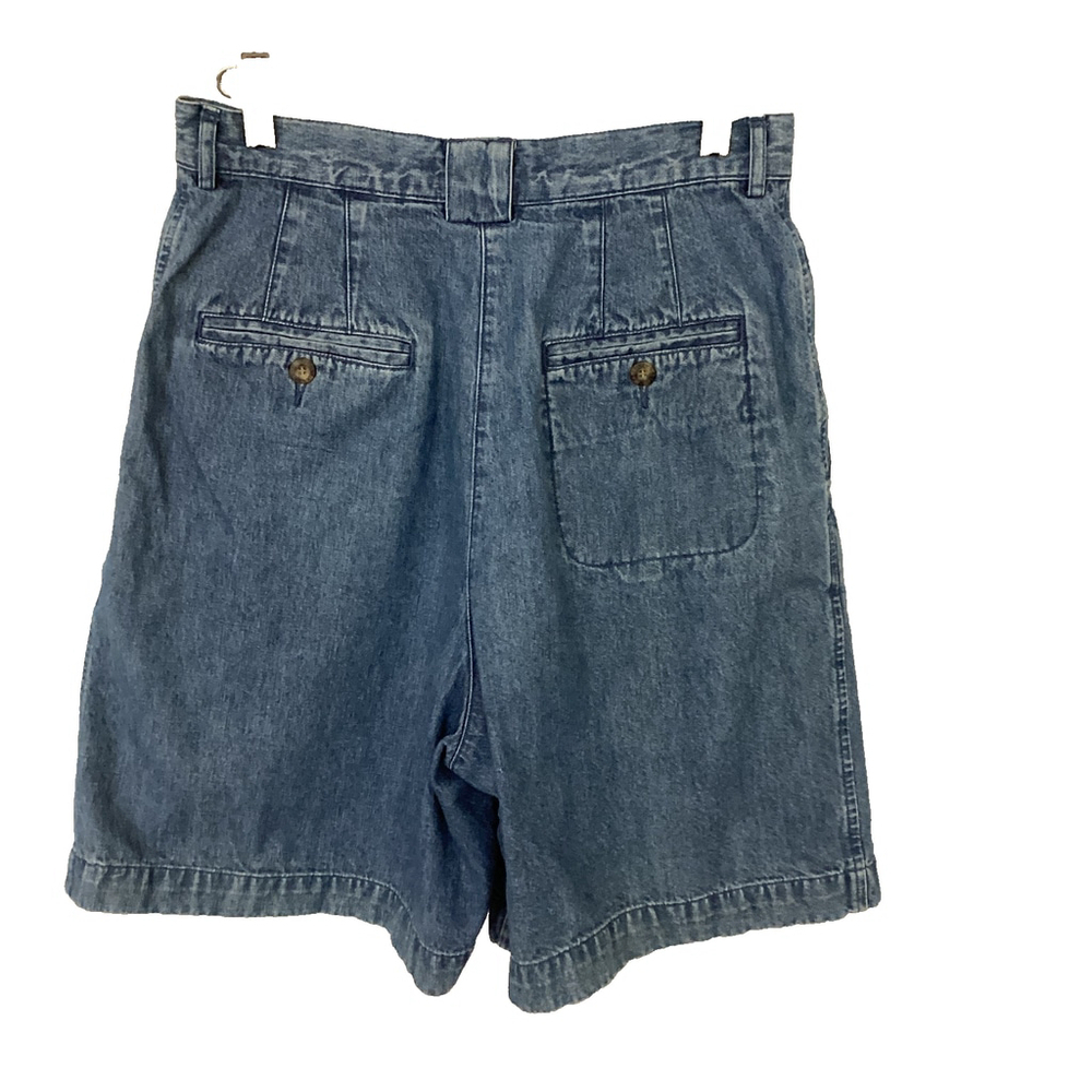 Marsh Landing Vintage Denim Shorts High Waisted Pleated Size 10 - Picture 3 of 6